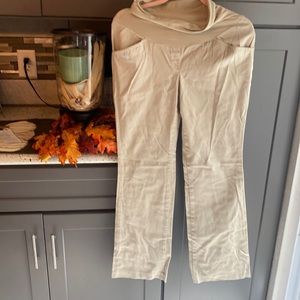 Motherhood cotton wide leg pants